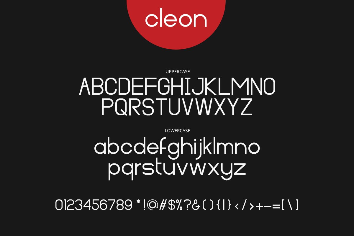 Przykład czcionki Cleon Regular